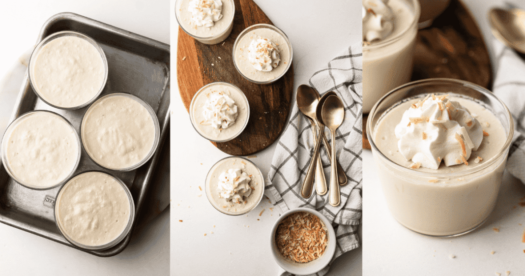 Coconut Pudding (Made with Coconut Milk)