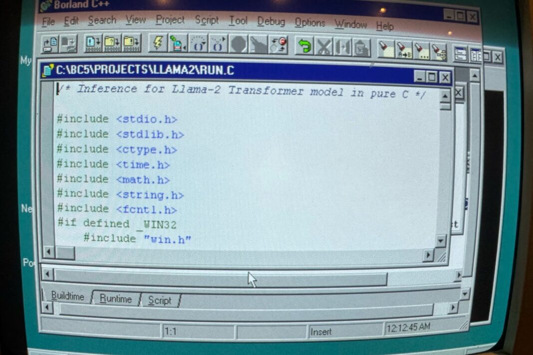 Llama Windows 98