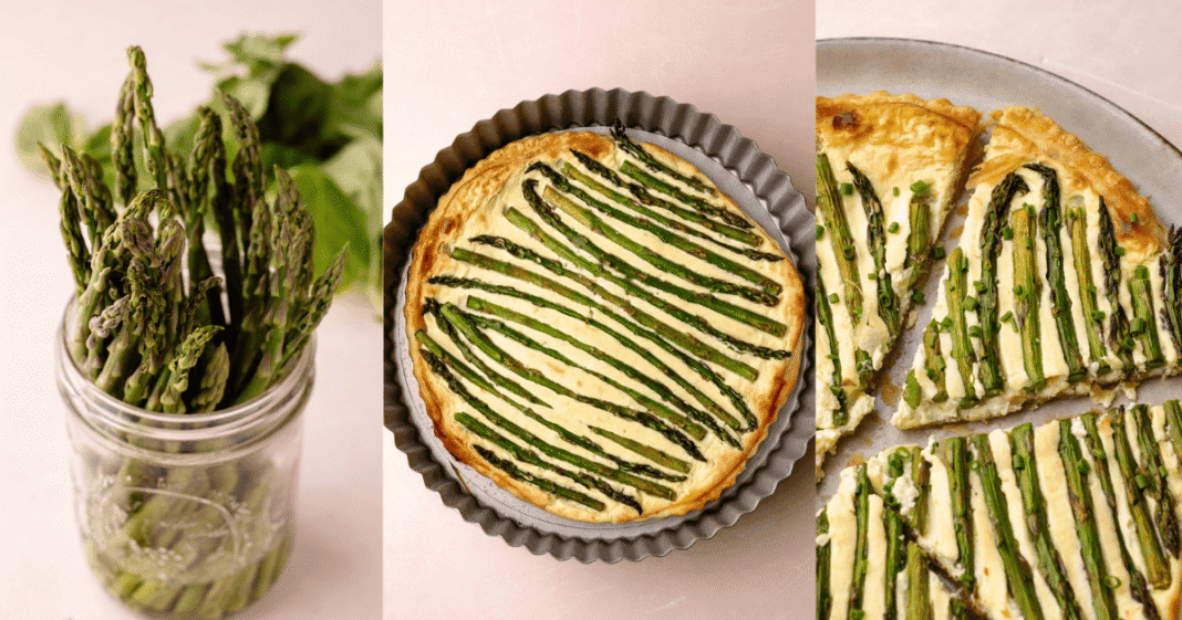 Lemon Ricotta Asparagus Tart