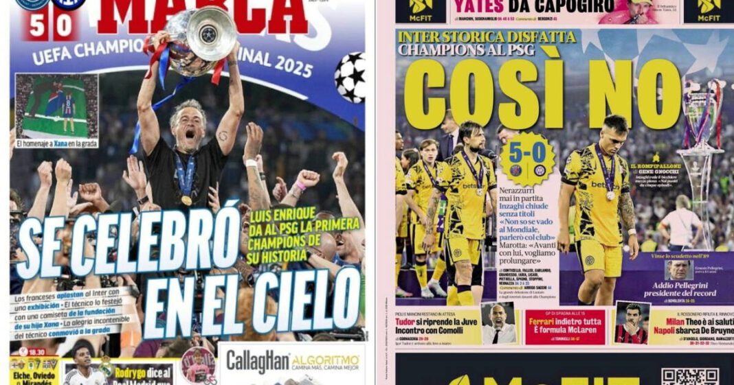 La presse étrangère acclame le PSG après son triomphe en Ligue des Champions – Libération