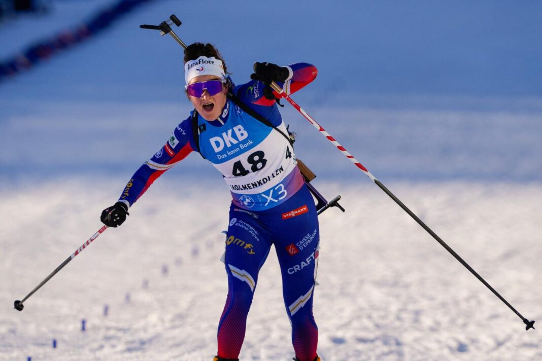 Sprint cruel pour Lou Jeanmonnot dans la course au classement général de la Coupe du monde de biathlon
