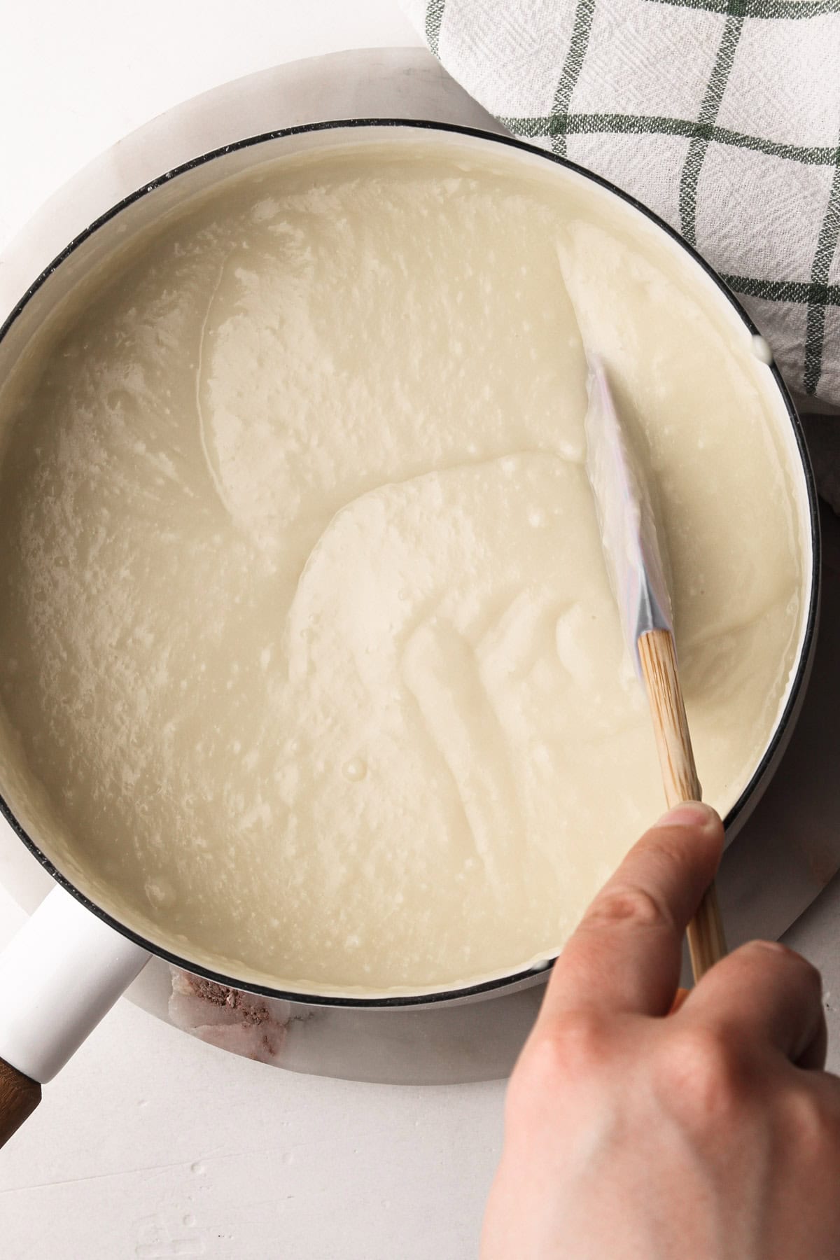 Pudding en cuisson