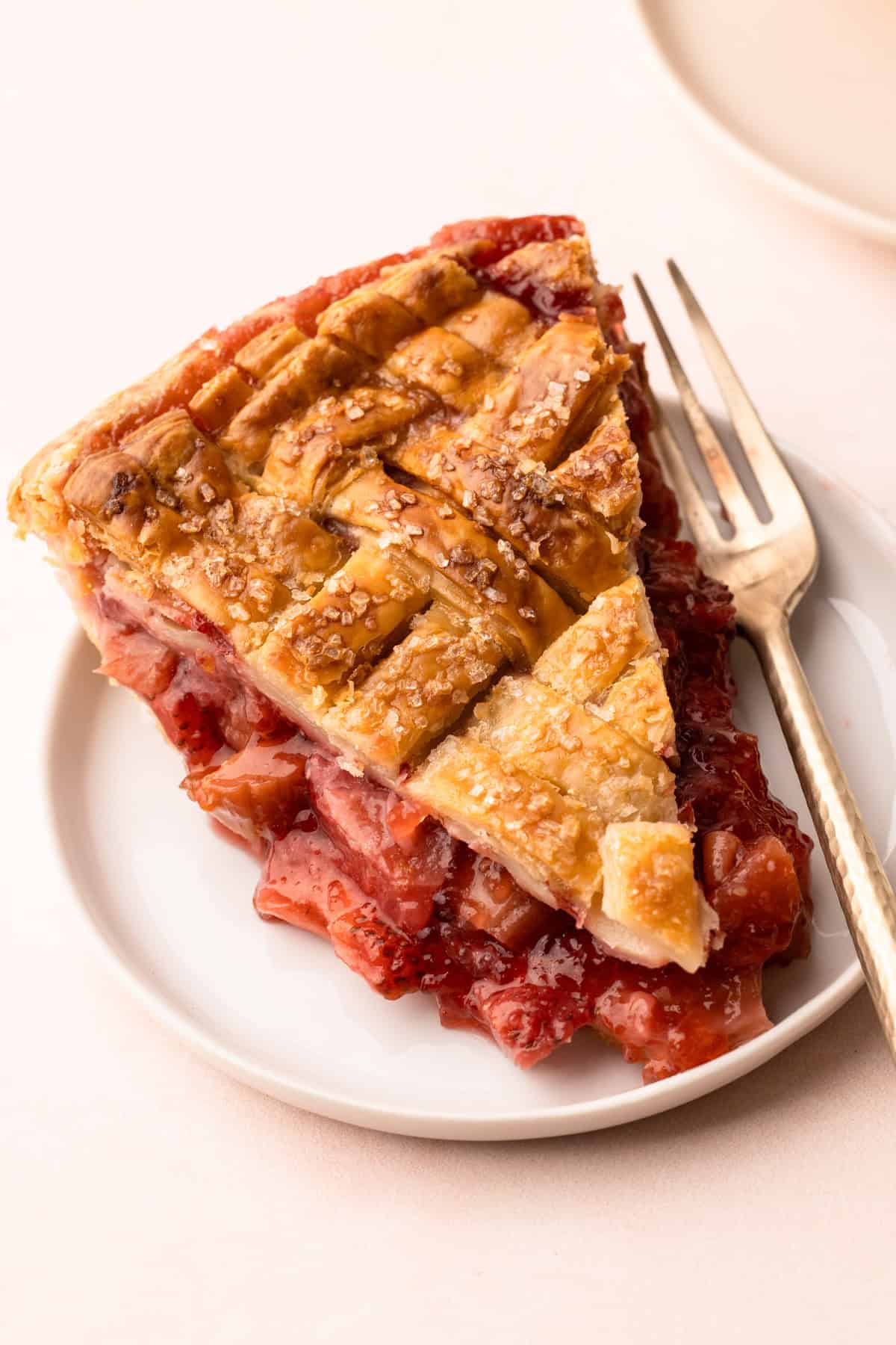 Tranche de tarte servie