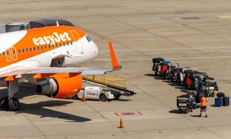 easy jet avion aeroport