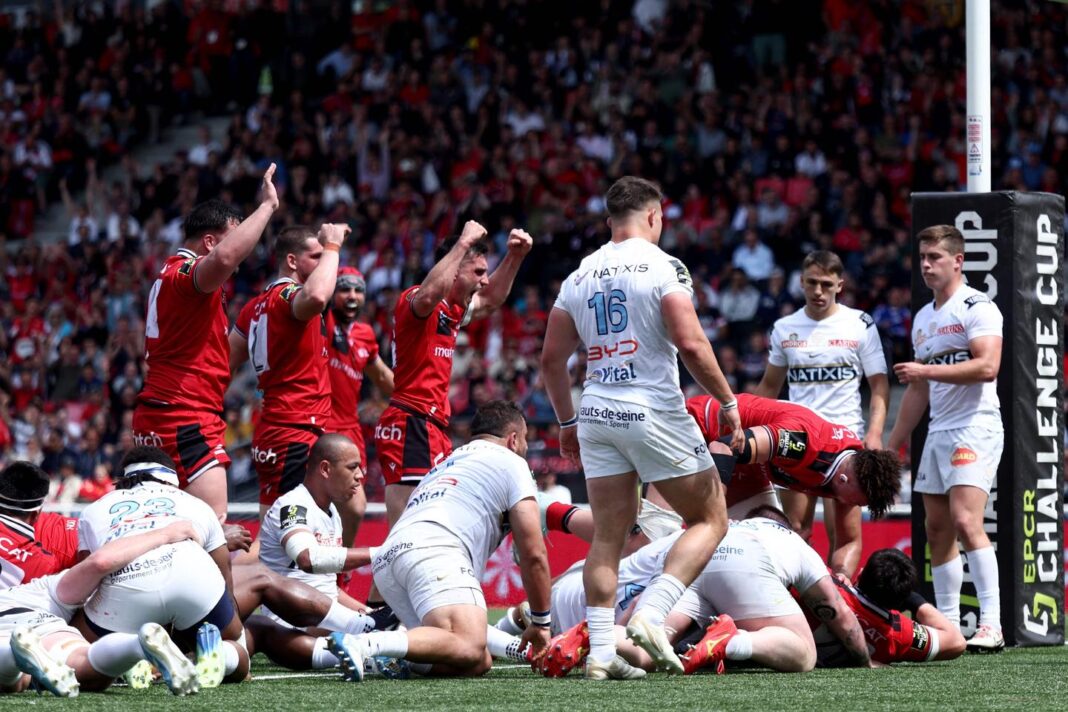 Le LOU s’impose face au Racing 92 et se qualifie en finale de la Challenge Cup de rugby