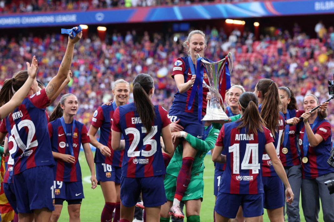 le trophée de la Ligue des champions féminine volé à Lisbonne et rapidement récupéré