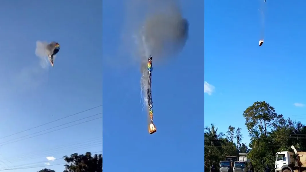 chute mongolfiere Bresil
