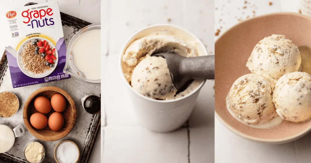 Grapenut Custard Ice Cream