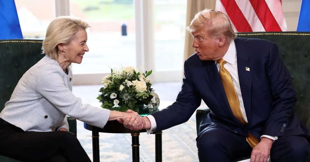 la classe politique dénonce l’accord douanier entre l’UE et les États-Unis