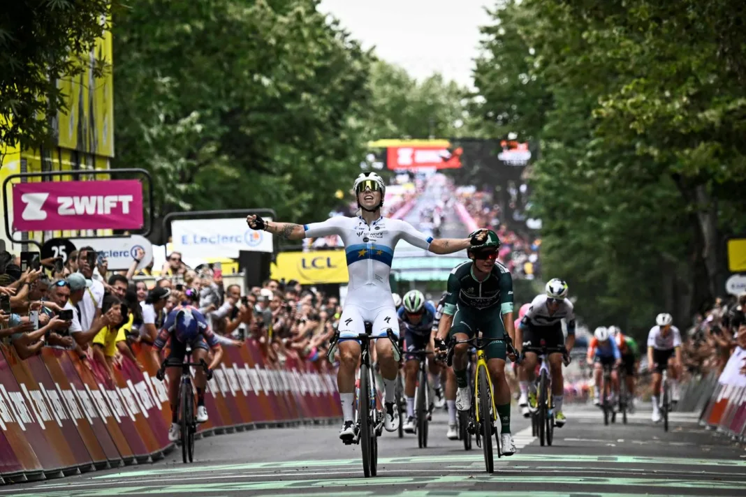 Lorena Wiebes vainqueure à Angers, frayeur pour la favorite, Demi Vollering