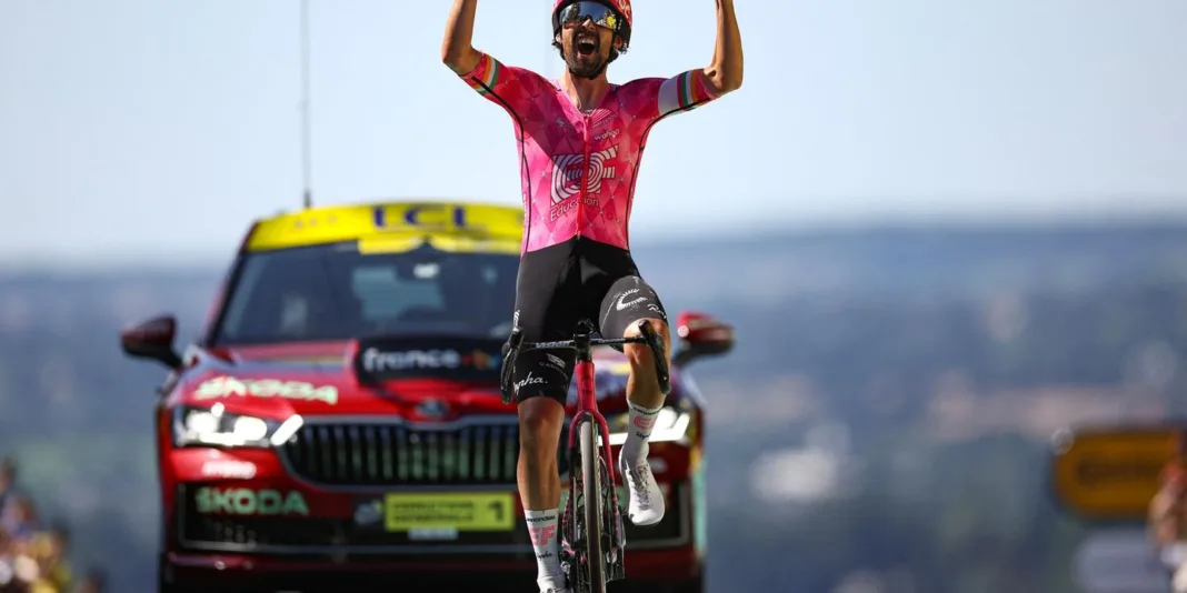 EN DIRECT | Tour de France 2025 : Ben Healy s’impose en solitaire sur la sixième étape, Mathieu Van der Poel récupère le maillot jaune, entre Bayeux et Vire-Normandie